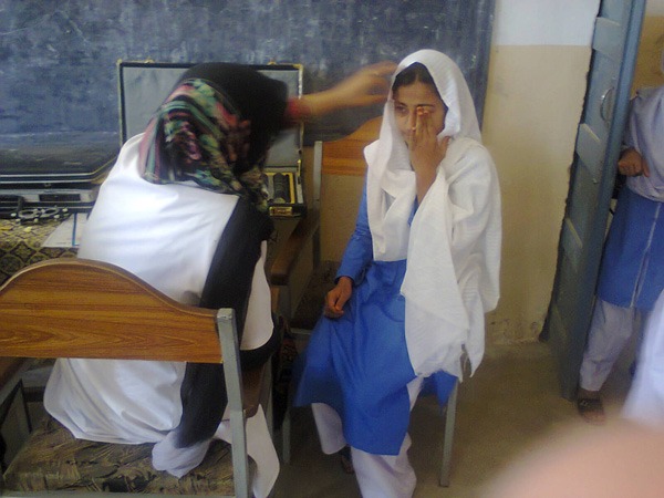 student eye camp